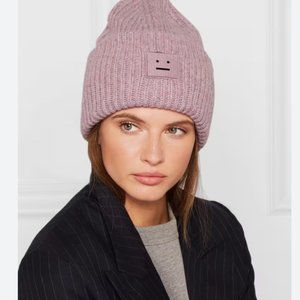 Acne Studios Pansy Wool Beanie Dusty Pink